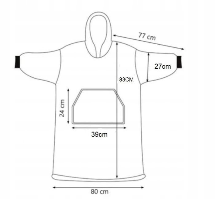 KOCOBLUZA BLUZA KOC OVERSIZE Z HAFTEM PREZENT personalizowany twój napis