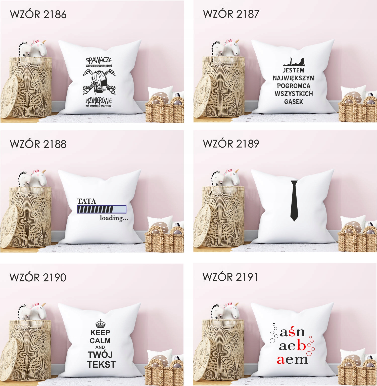 Poduszka z nadrukiem PREZENT dla SPAWACZA