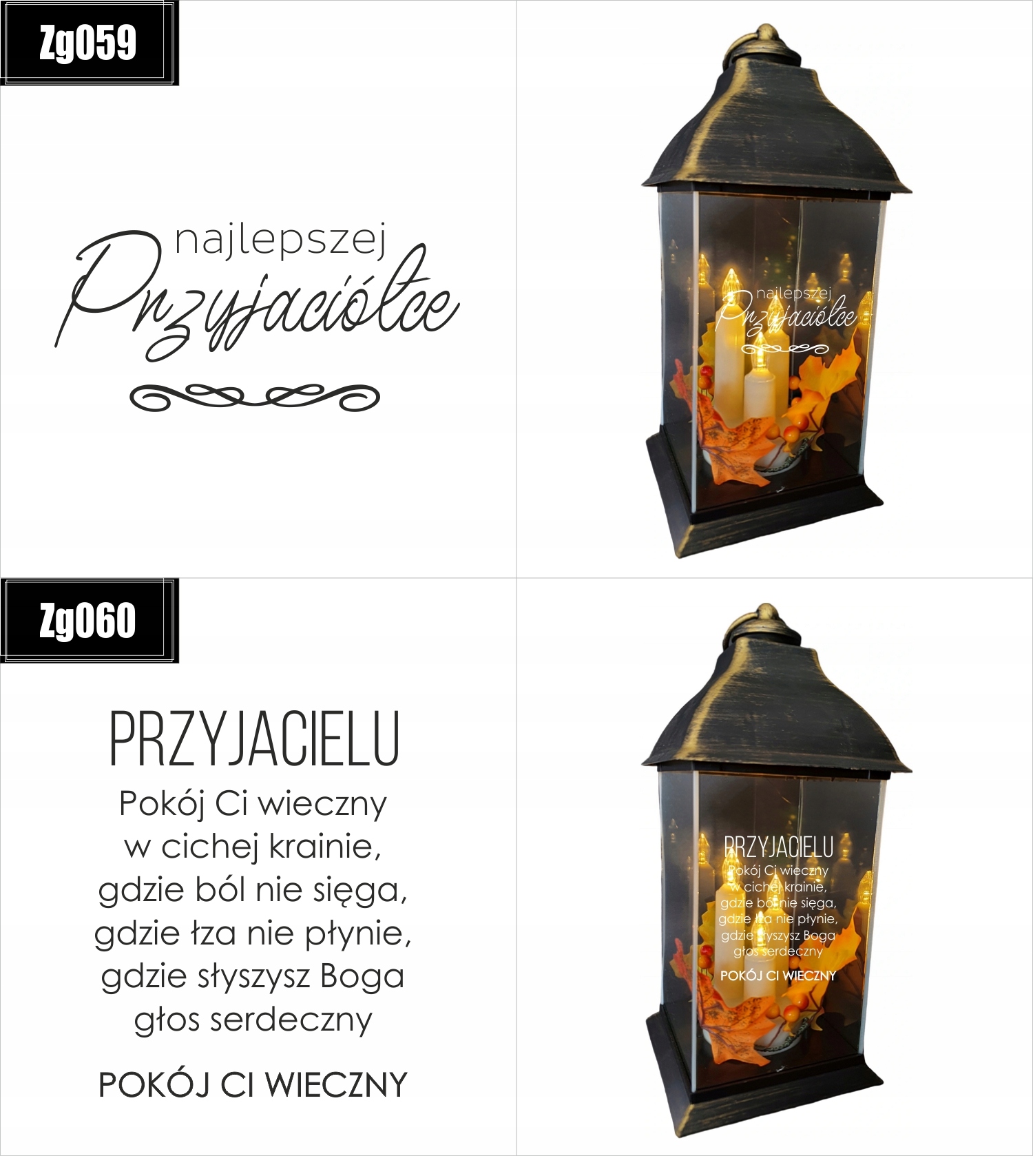 ZNICZ LAMPION z GRAWEREM dla Ojca Chrzestnego