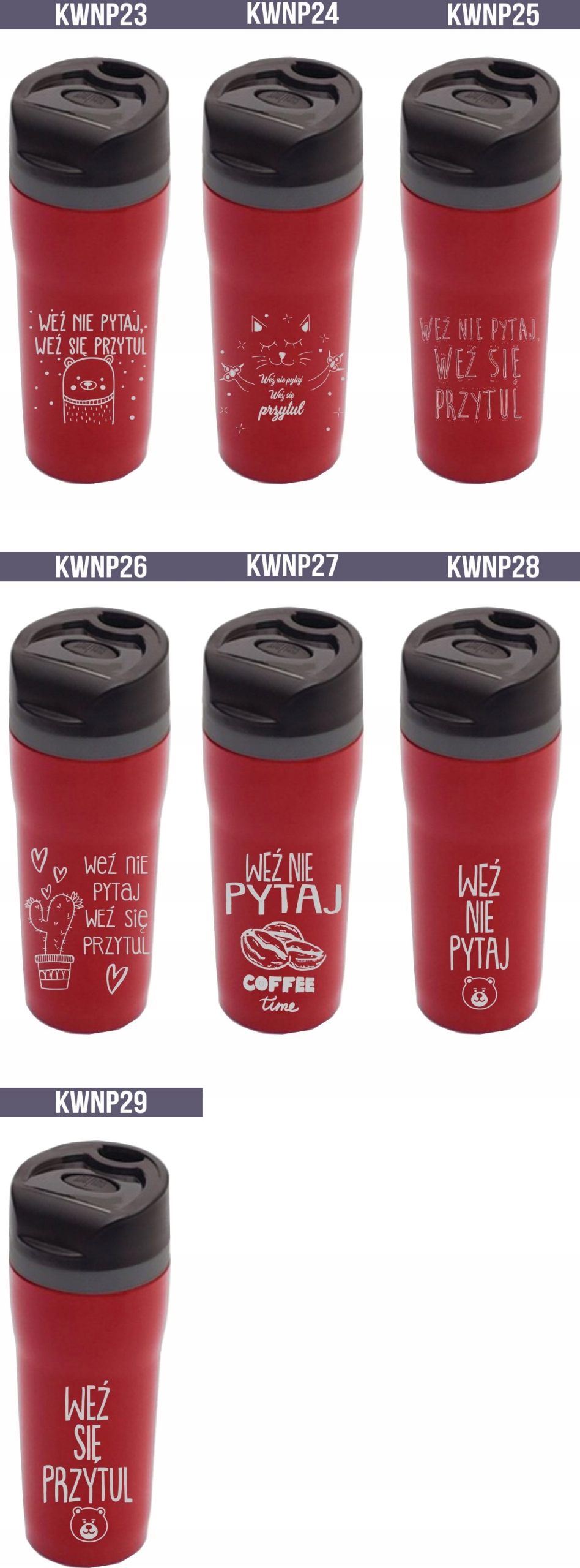 Kubek termiczny WALENTYNKI Happy Valentines gift