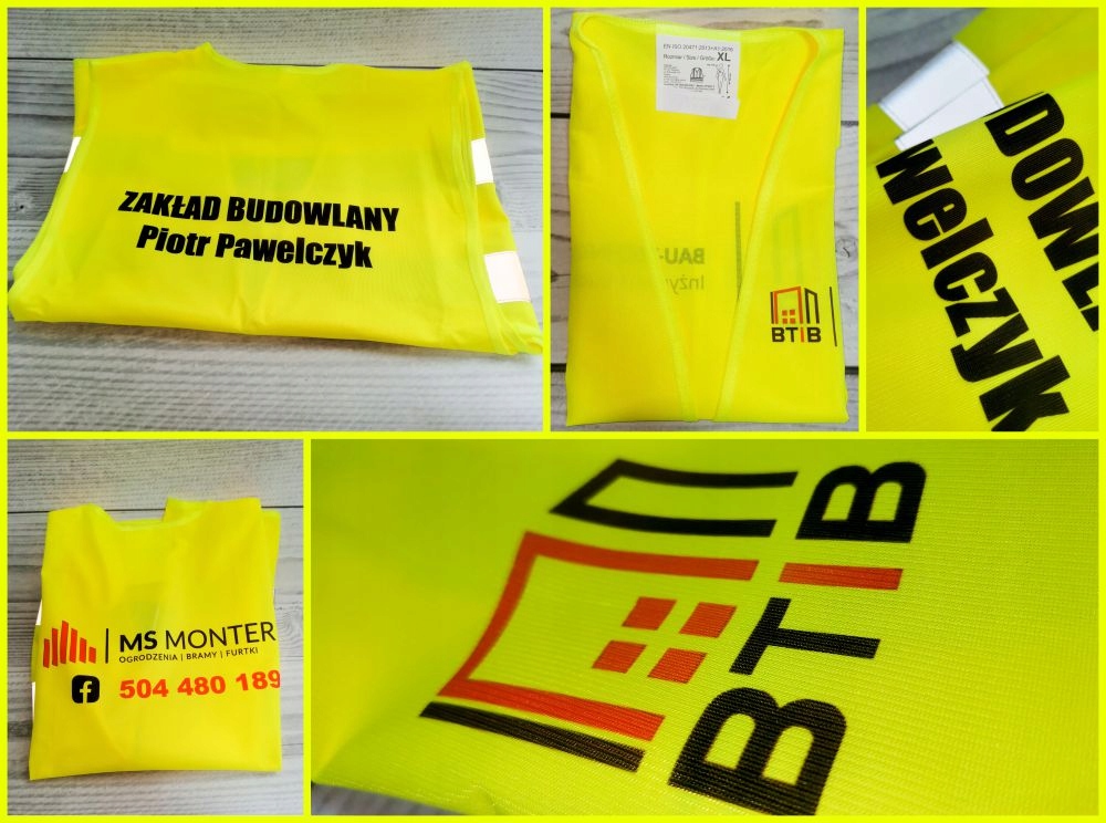 KAMIZELKA ODBLASKOWA nadruk HAKOWY