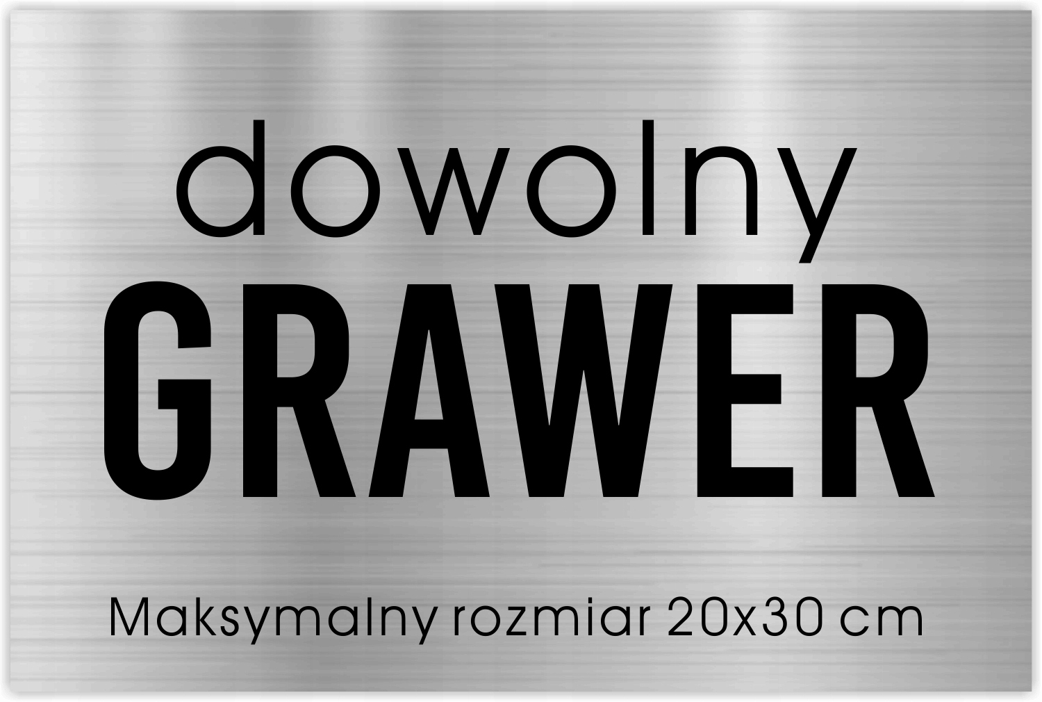 Grawerowana tabliczka GRAWER z dowolnym tekstem