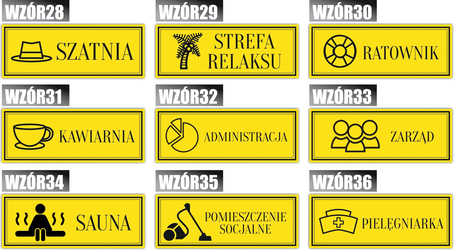 Tabliczka nierdzewana grawer SIŁOWNIA