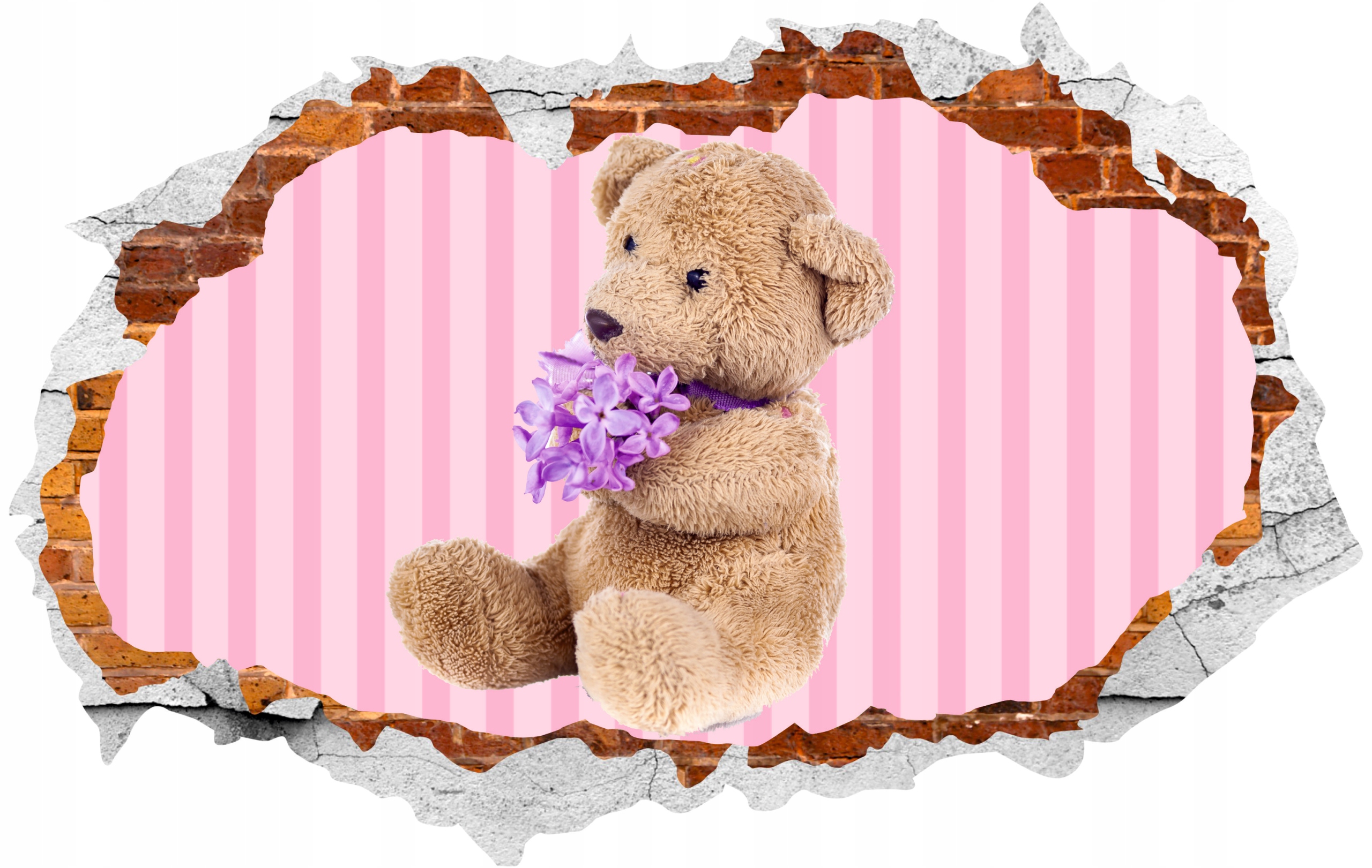 Naklejka samoprzylepna 3D misie pluszaki dziecięce