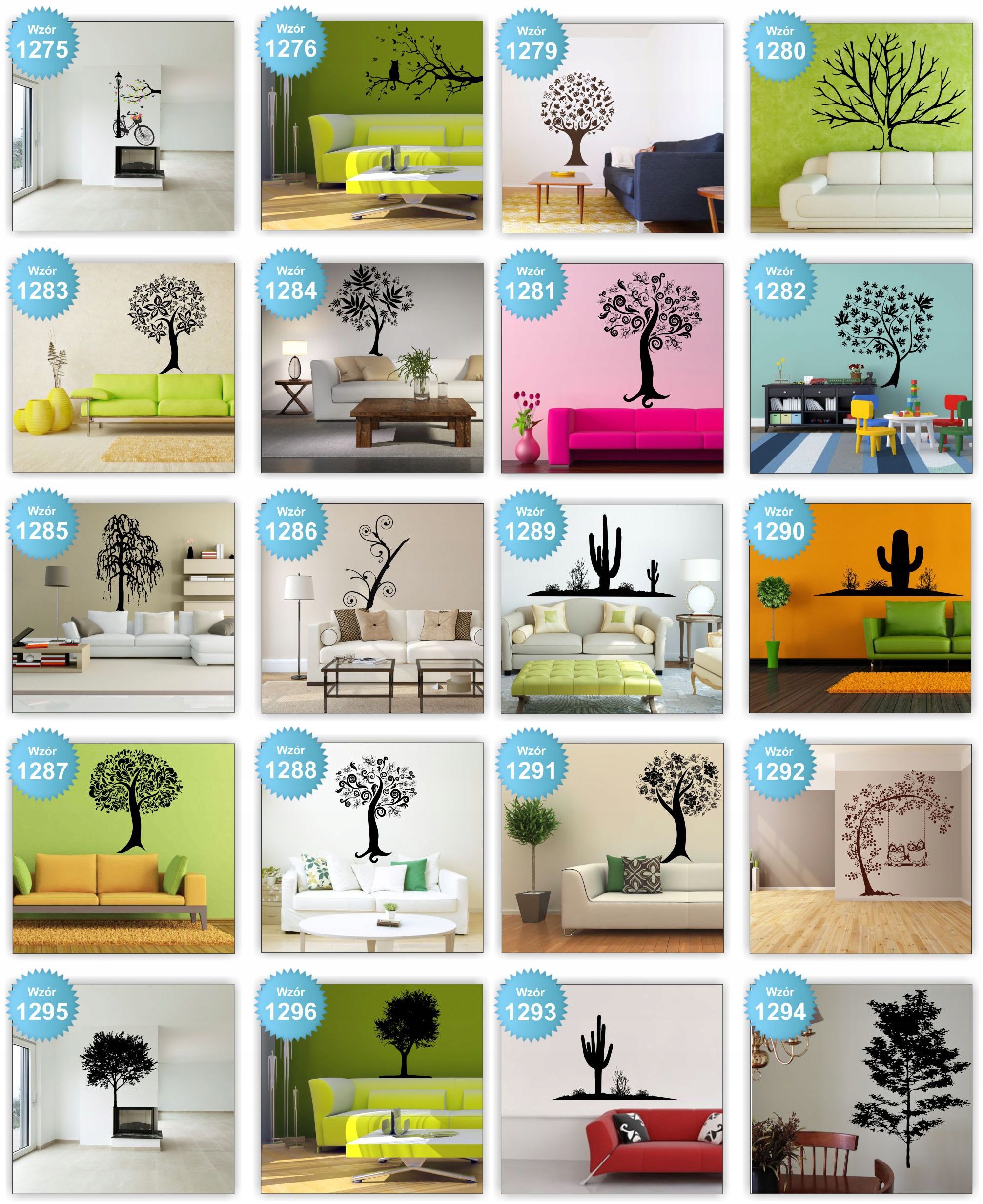 NAKLEJKI na ścianę ścienne DRZEWO drzewa 160cm