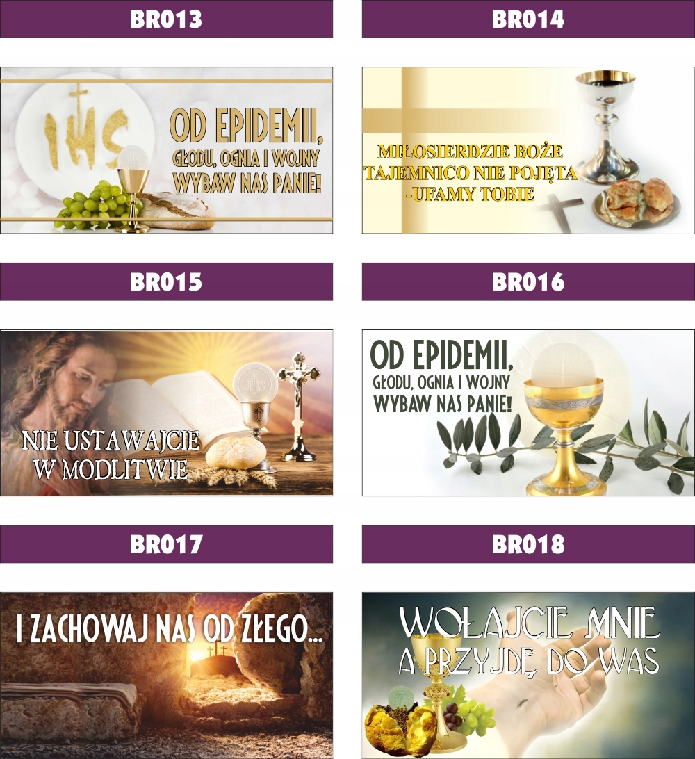 BANER NA BOŻE CIAŁO dekoracja OŁTARZA gotowy 2x1m Religijny Kościół