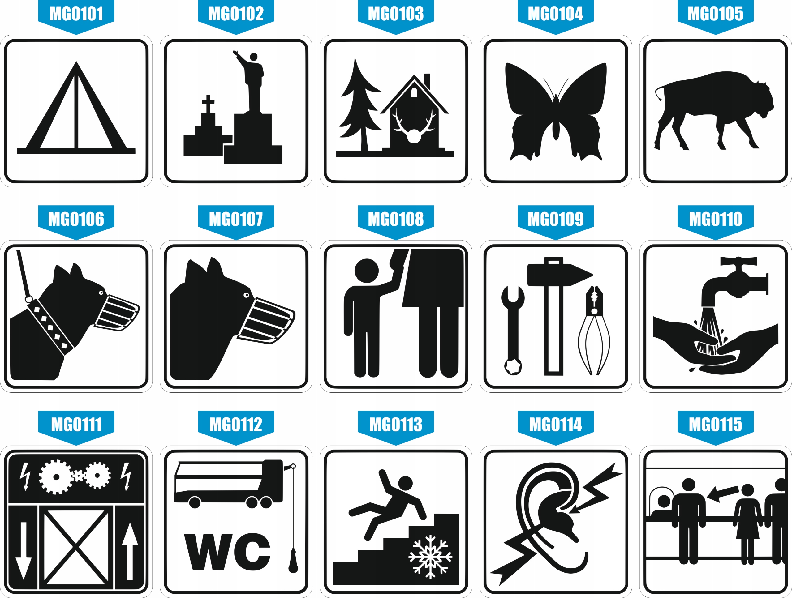 Tabliczka informacyjna 10x10 Grawer piktogram Tu wolno palić