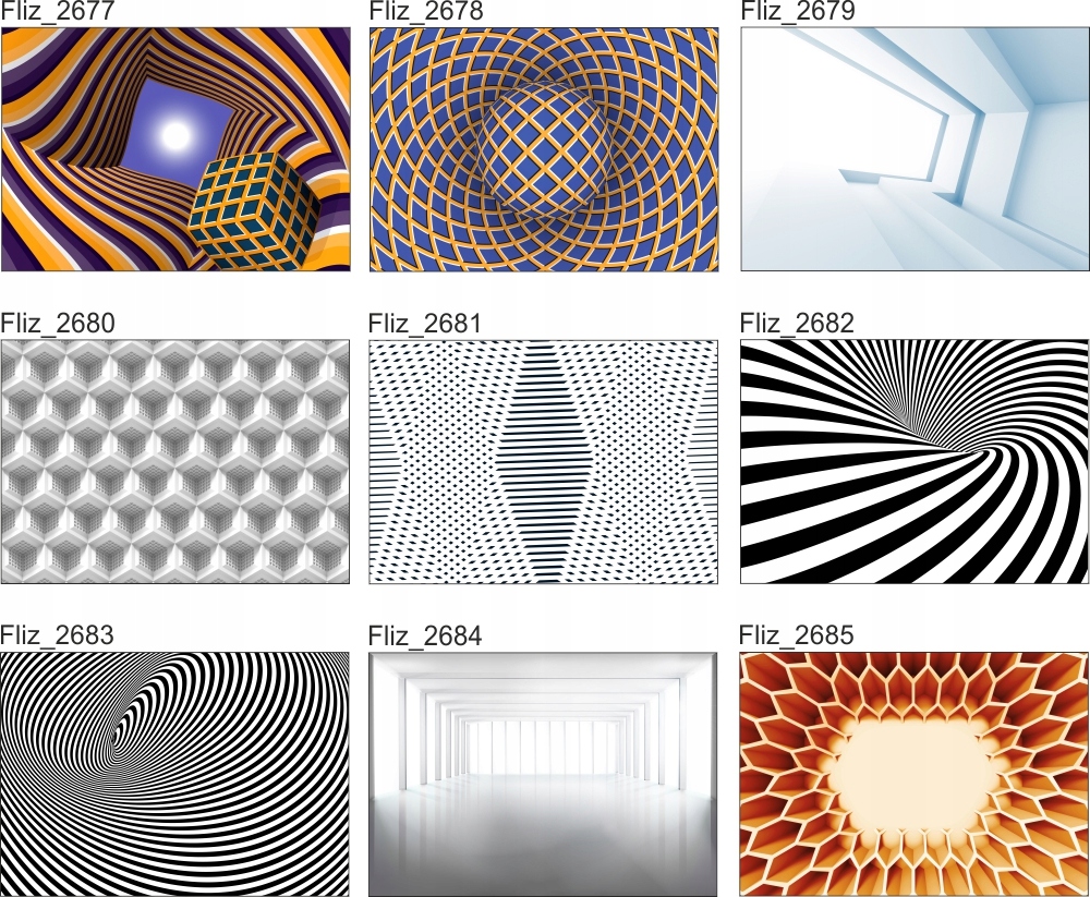 FOTOTAPETA ABSTRAKCJA 3D KULE KRATKA CZARNO-BIAŁA
