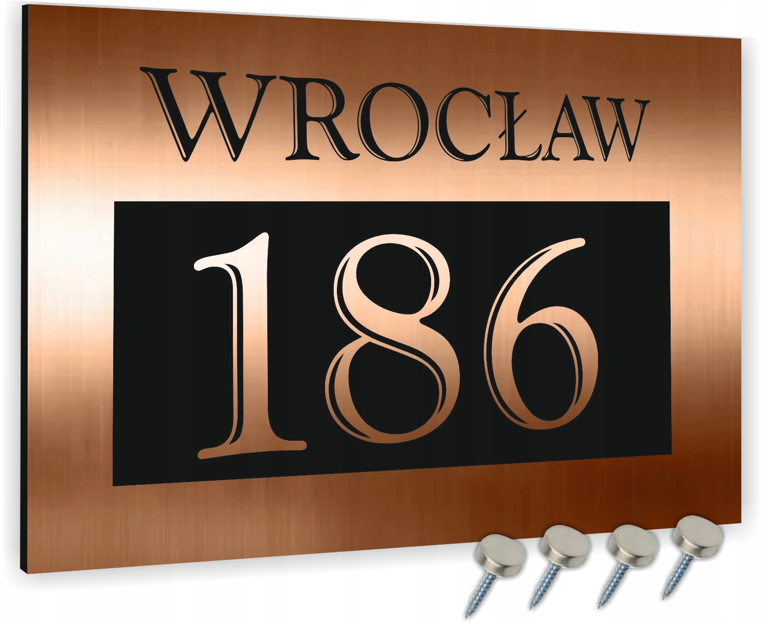 TABLICA ADRESOWA z numerem domu DIBOND 20x15 cm