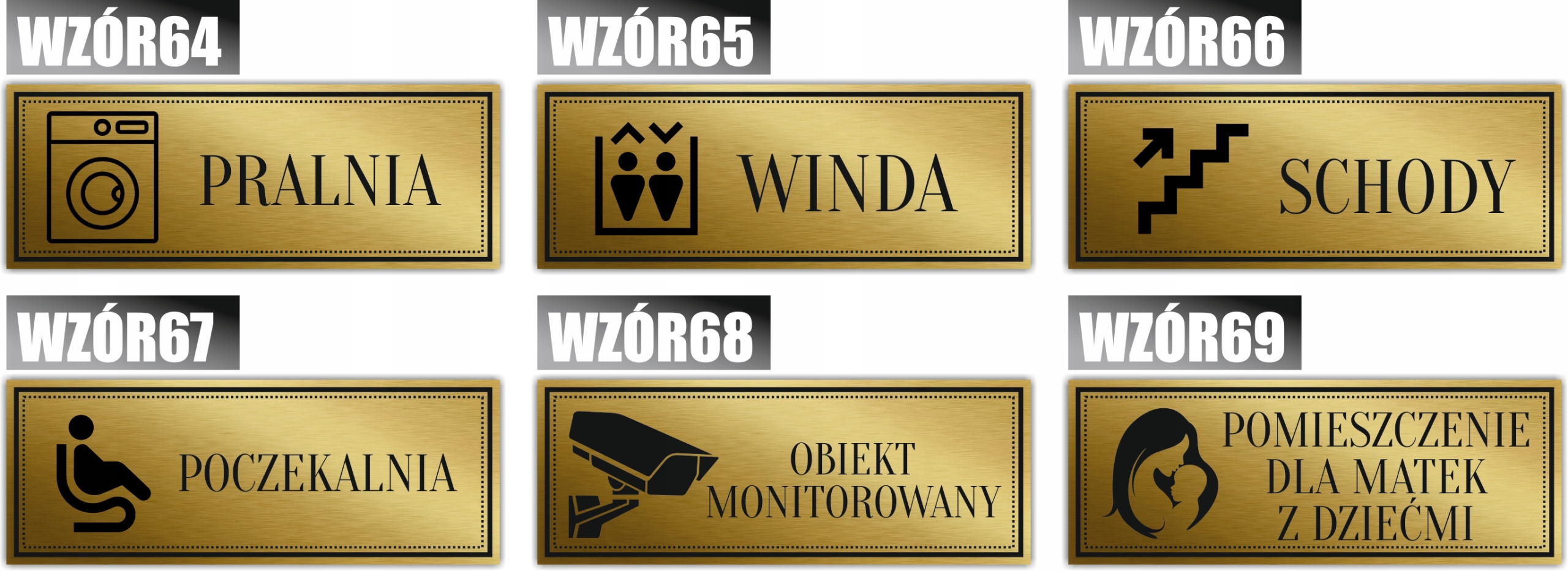 Tabliczka Złota Srebrna na drzwi PIELĘGNIARKA