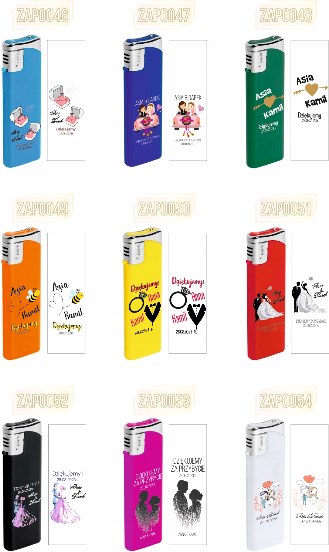 Zapalniczka gazowa z nadrukiem świąteczna prezent twój napis wesołych świąt