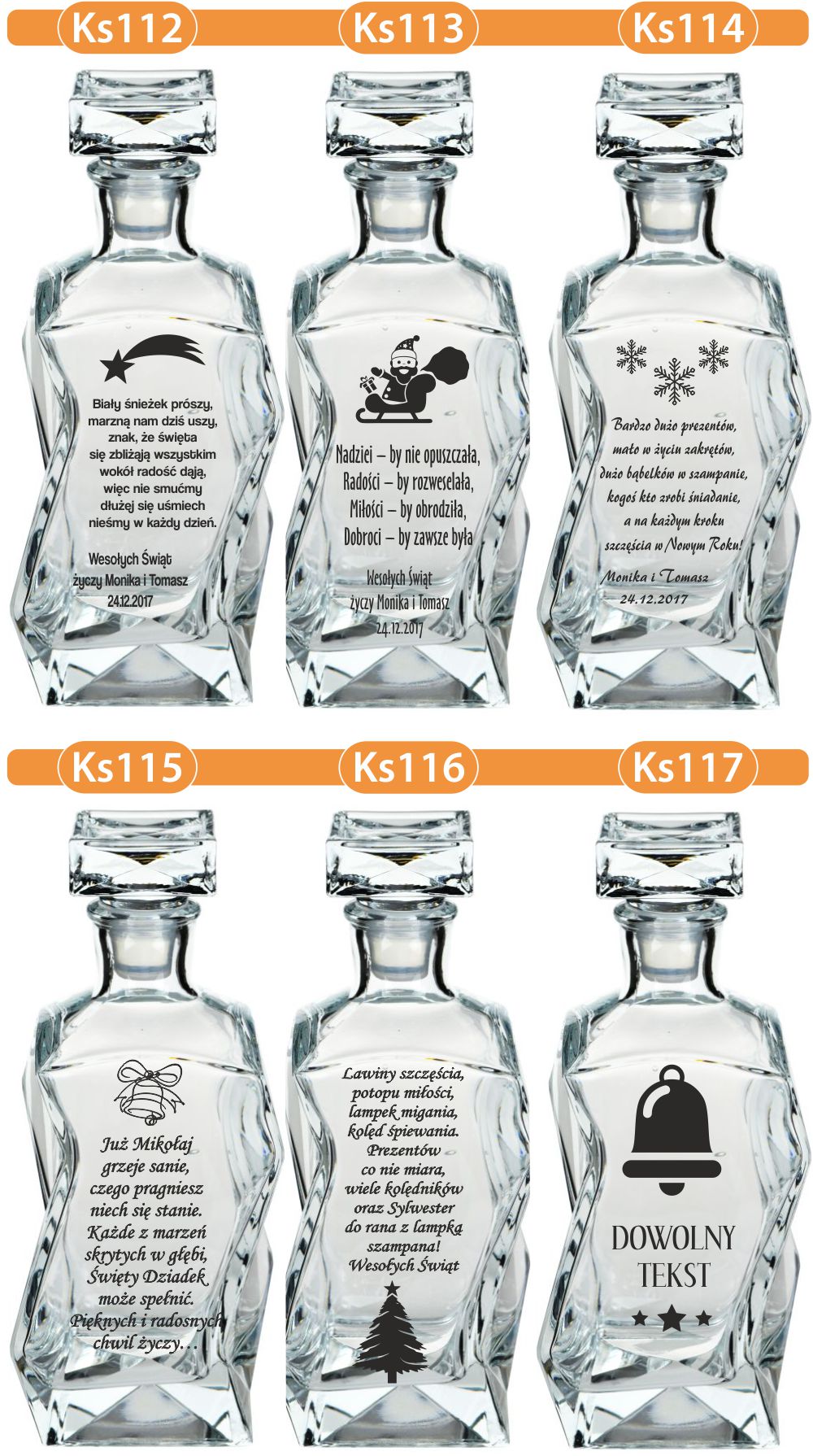 KARAFKA z grawerem prezent dla DZIADKA dedykacja