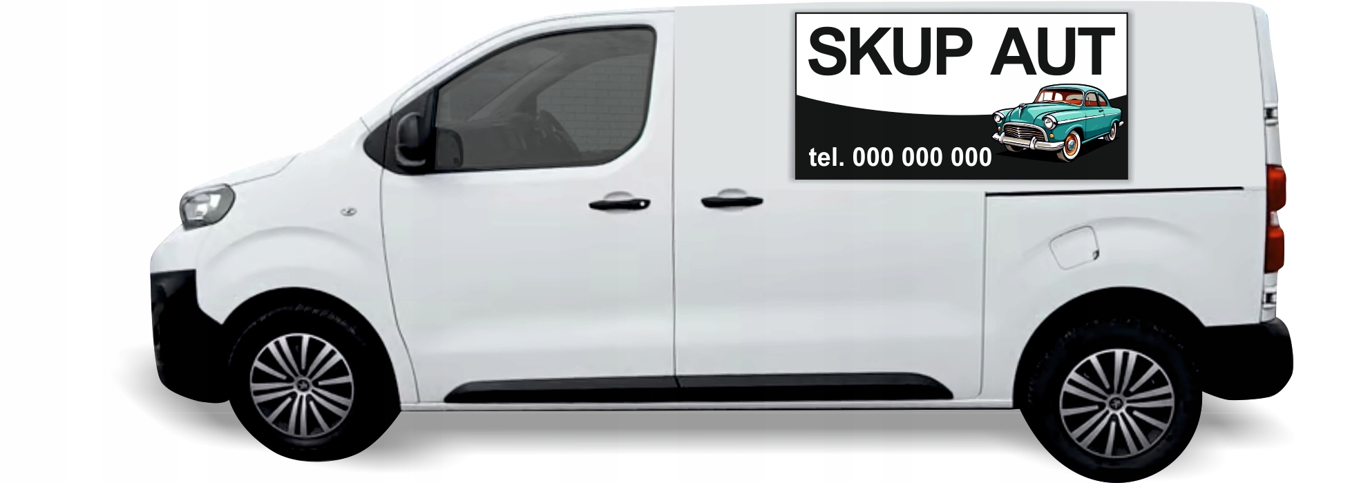 Naklejka Folia na samochód auto reklamowa różne wzory SKUP AUT