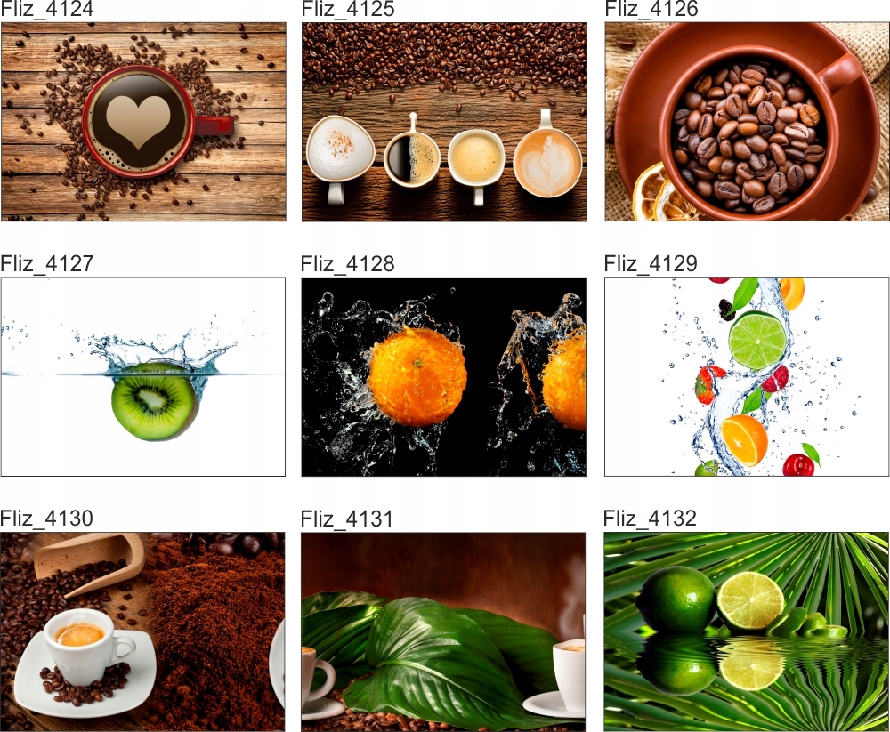 FOTOTAPETA kuchenna DRINKI KOLOROWE DRINKI