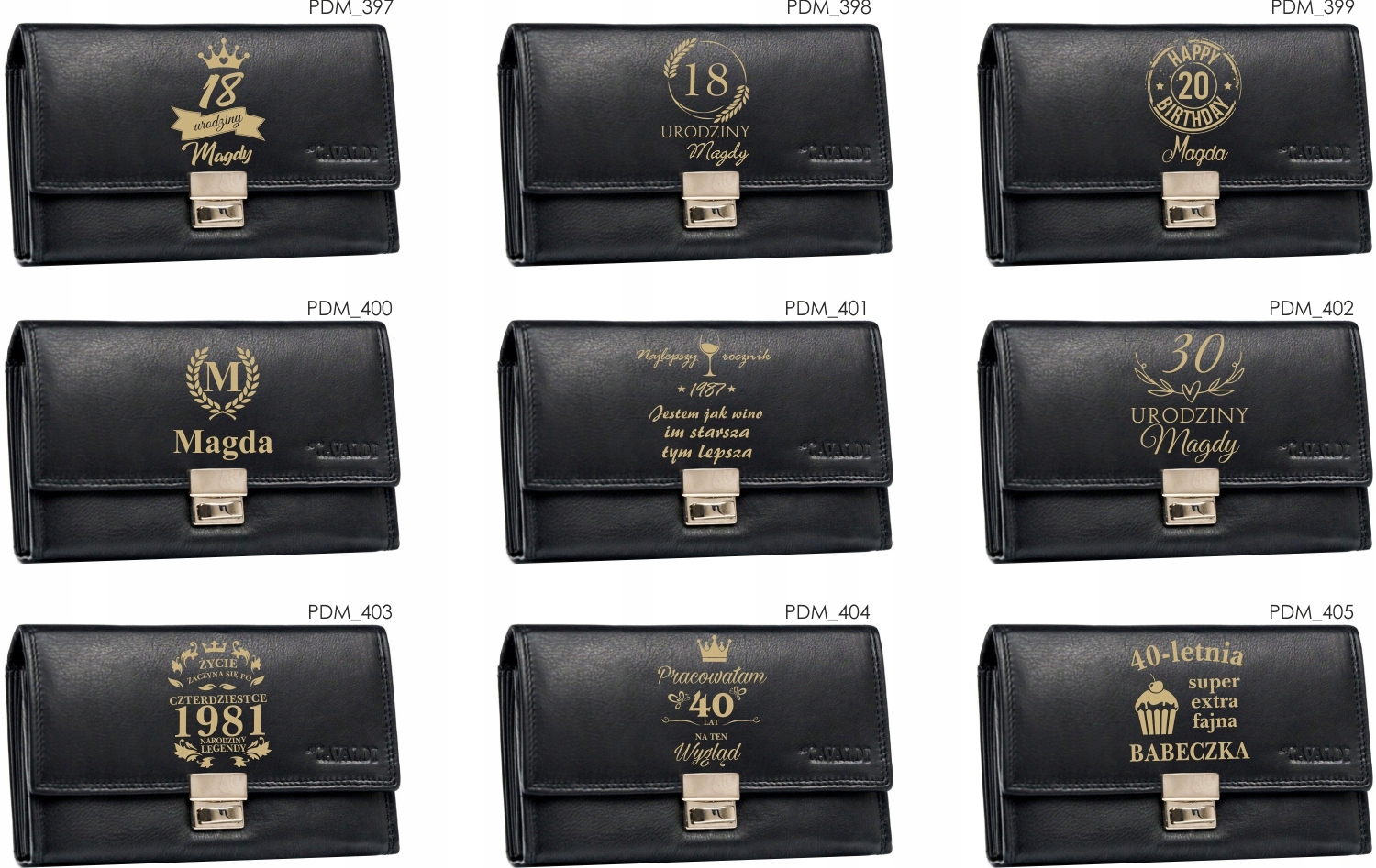 Eleganckie portfele GRAWER wzory na DZIEŃ KOBIET