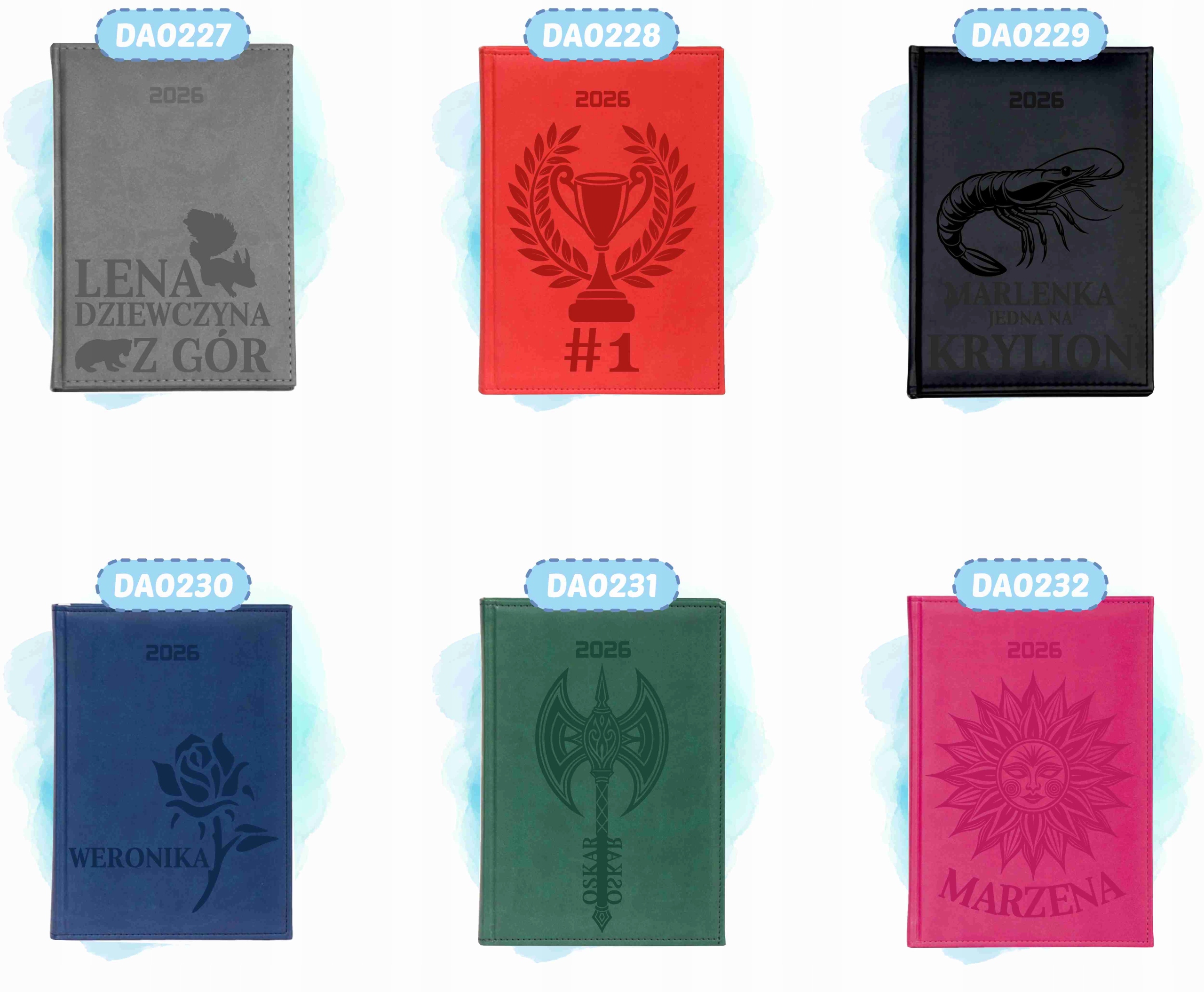 Kalendarz TYGODNIOWY TERMINARZ A6 2026 twój NAPIS DLA LEŚNICZEGO