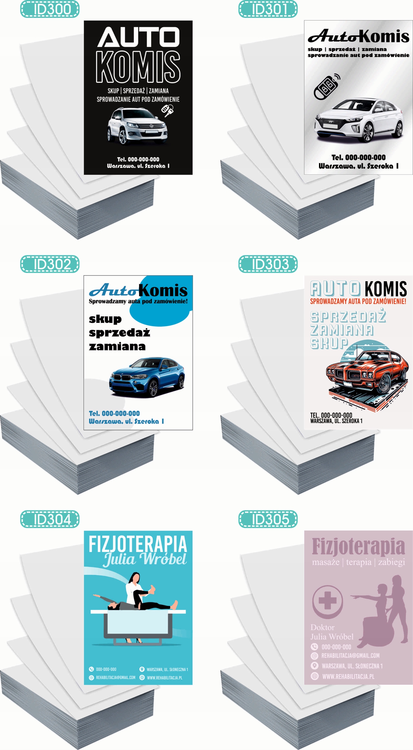 Ulotki A4 reklamowe firmowe 5000szt dużo wzorów do wyboru SERWIS LAPTOPÓW