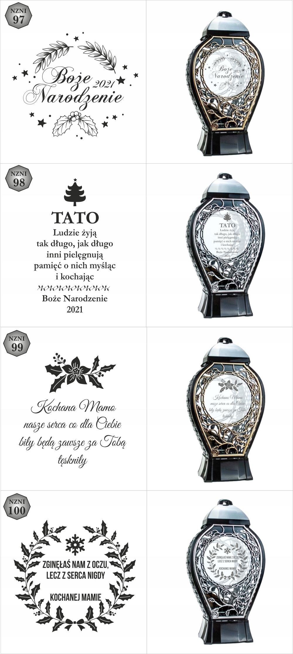 DUŻY Znicz personalizowany z datą napisem tekstem imieniem unikalny