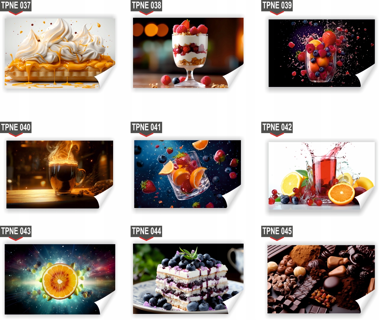 Fototapeta PREMIUM STRUKTURA ZMYWALANA lody otoczone chmurami i cukierkami