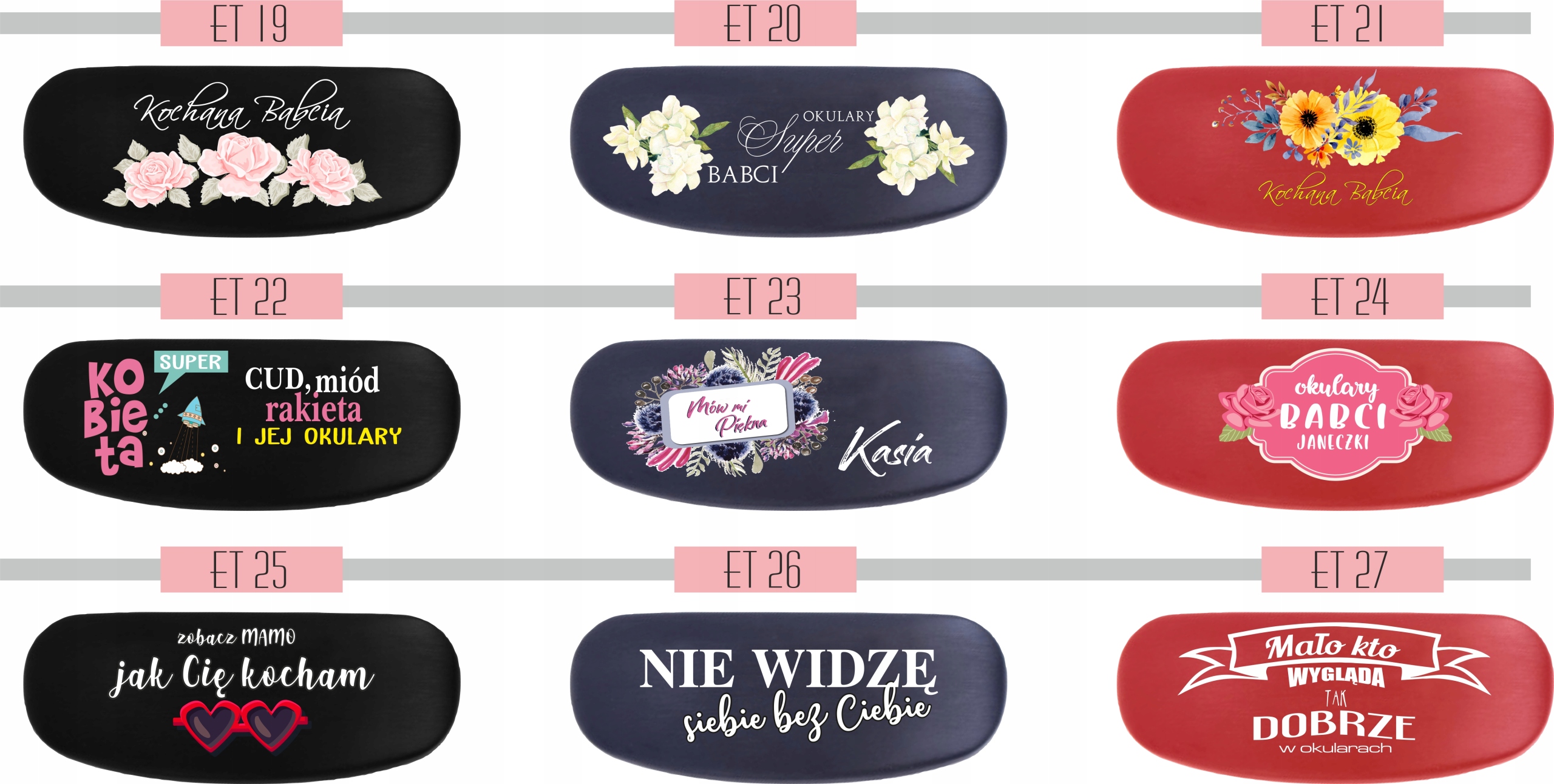 ETUI na okulary z nadrukiem prezent dla nauczyciel