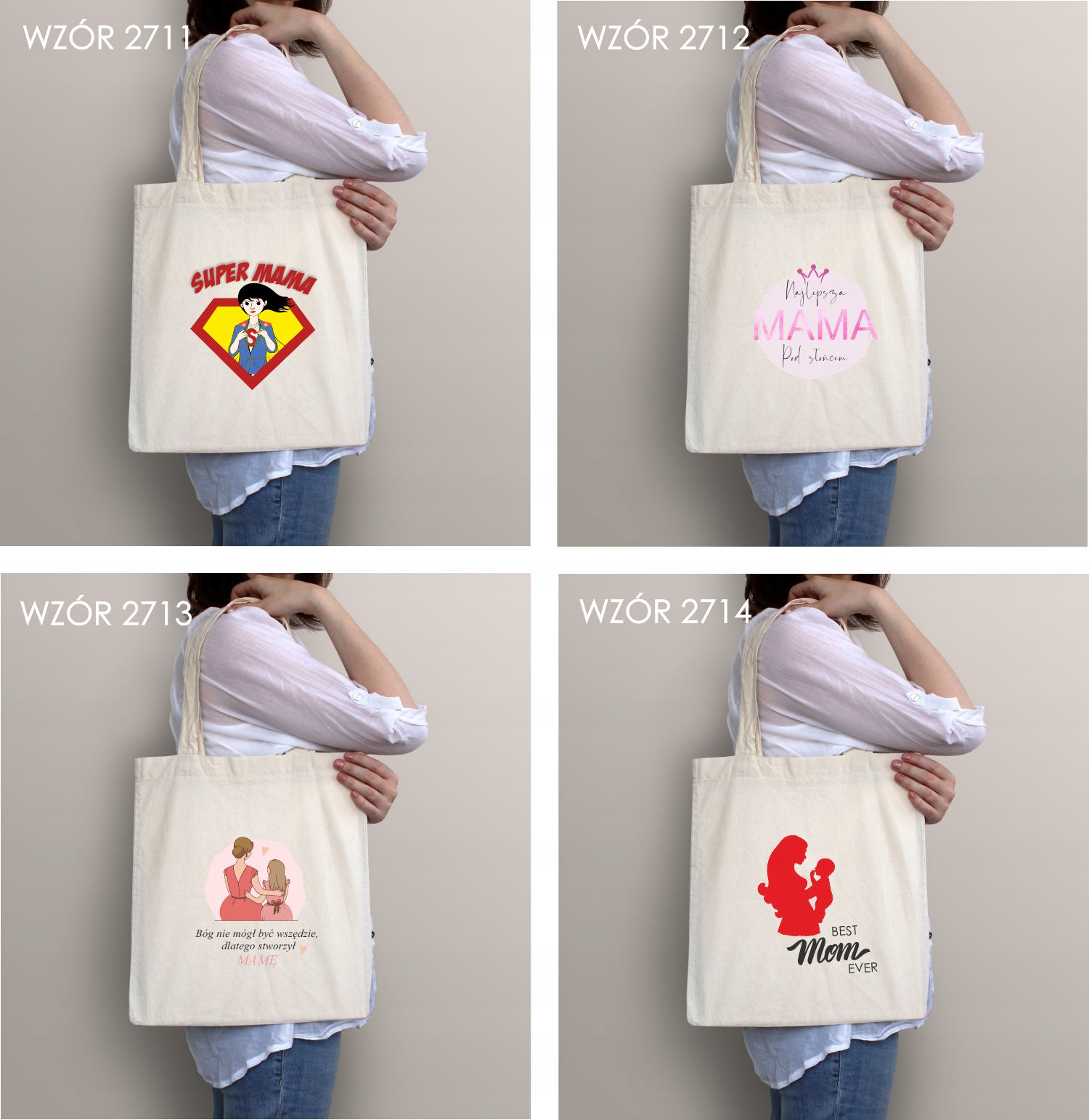 Eko Torba z nadrukiem napis MAMO JESTEŚ NAKLEPSZA