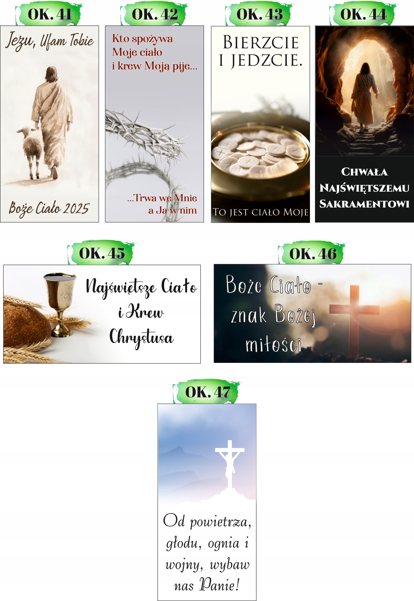 Baner religijny 200x100 cm Dekoracja boże ciało ty jesteś chlebem życia