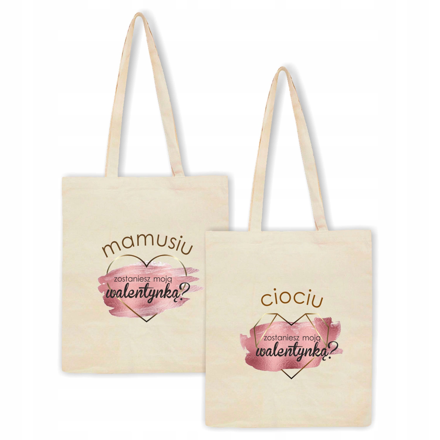 Eko Torba z nadrukiem ZOSTANIESZ MOJĄ WALENTYNKĄ