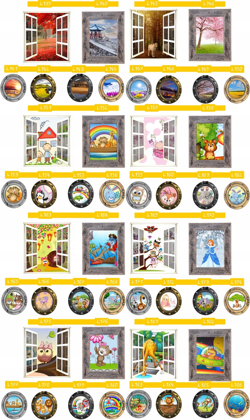 Naklejka samoprzylepna okno widoki duży wybór HIT!