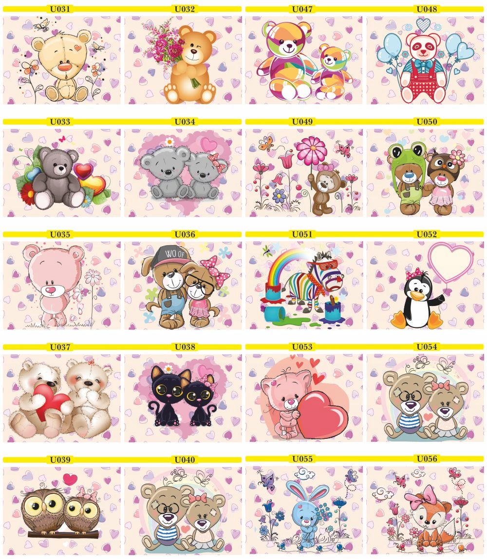 FOTOTAPETA MISIE pluszaki pastele kolorowe DZIECI