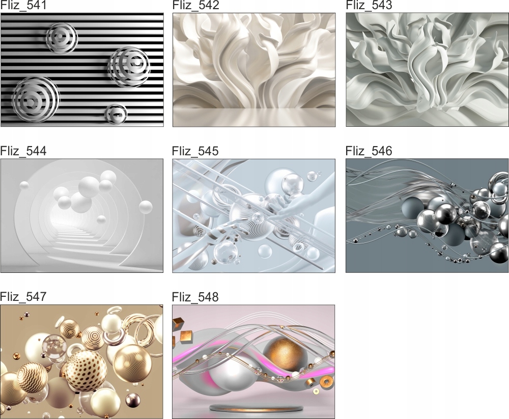 OBRAZ na płótnie do salonu kule tunel 3D 120x80