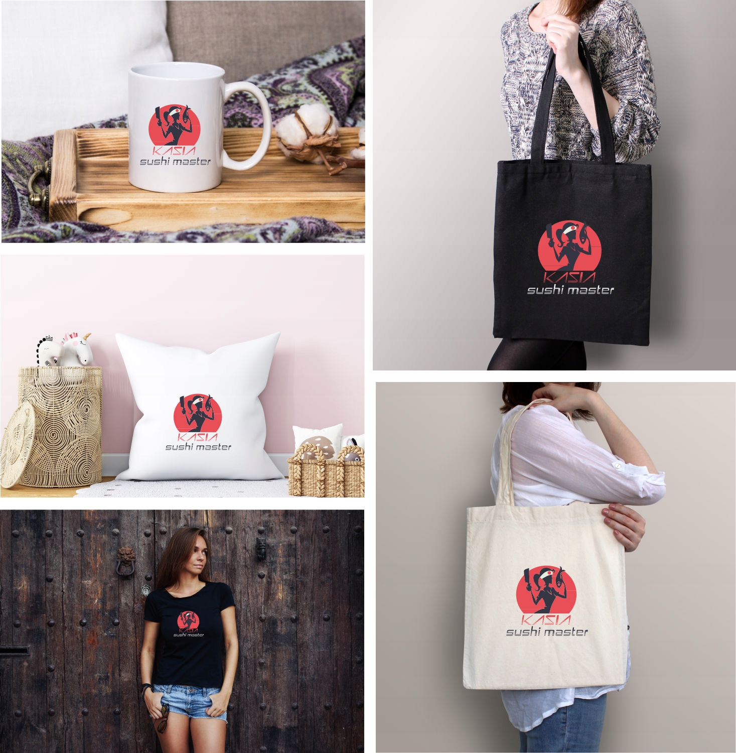 Eko Torba z imieniem napis SUSHI MASTER