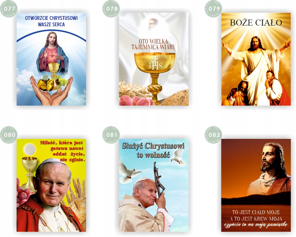 BANER NA BOŻE CIAŁO dekoracja OŁTARZA gotowy wzór