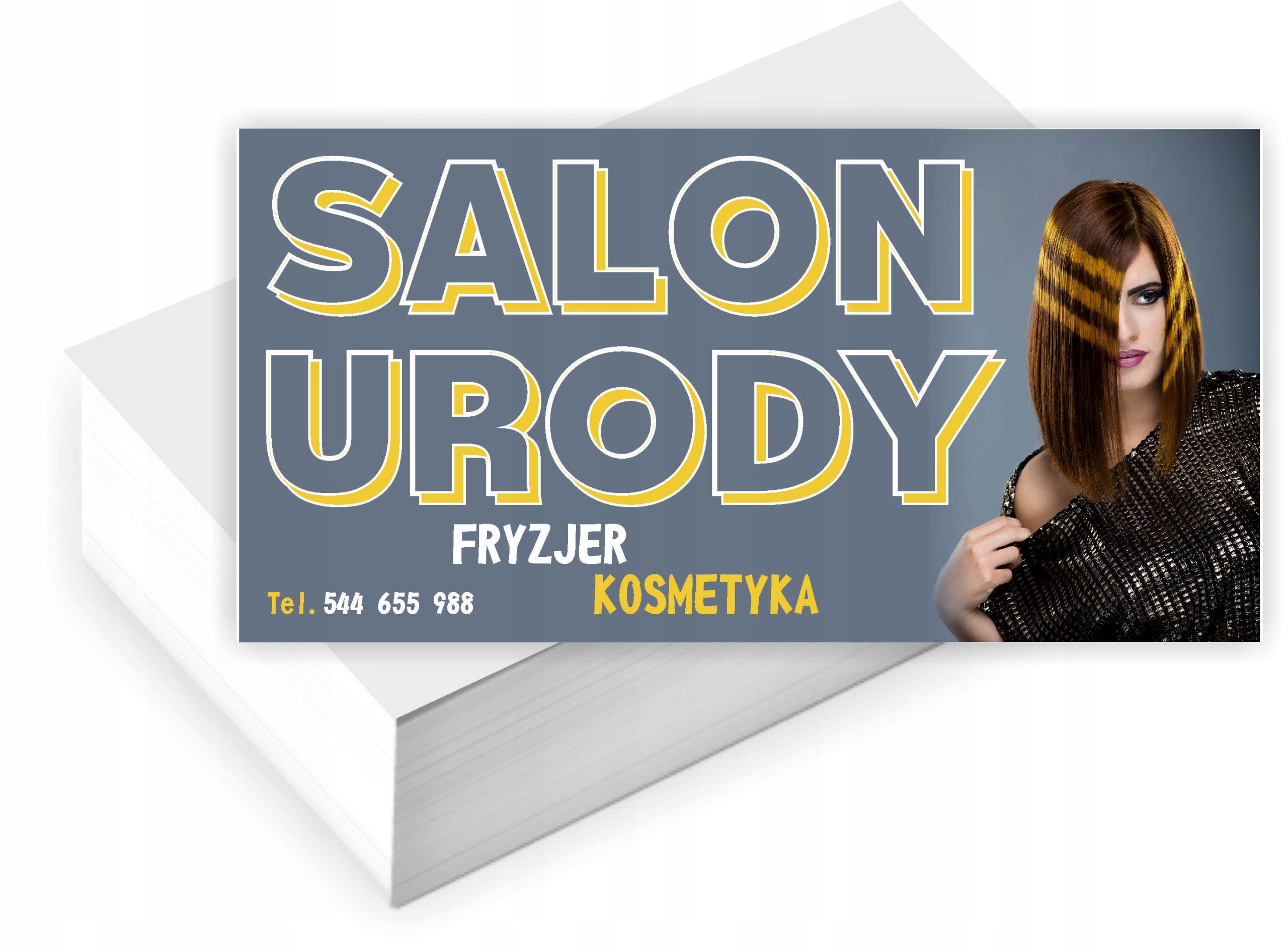 Wizytówki firmowe reklamowe 100szt SALON URODY duży wybór wzorów