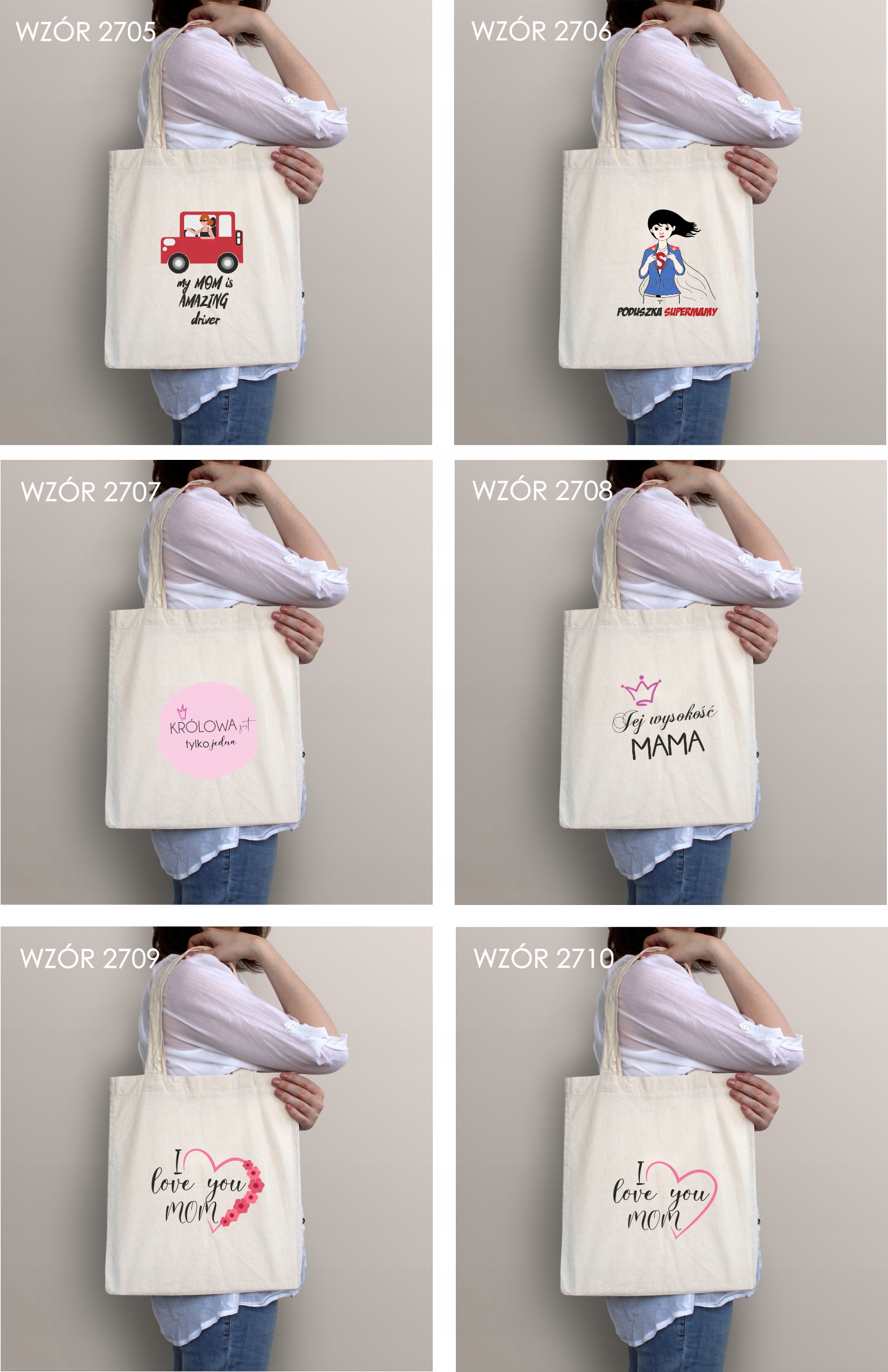 Eko Torba z nadrukiem napis MAMO JESTEŚ NAKLEPSZA