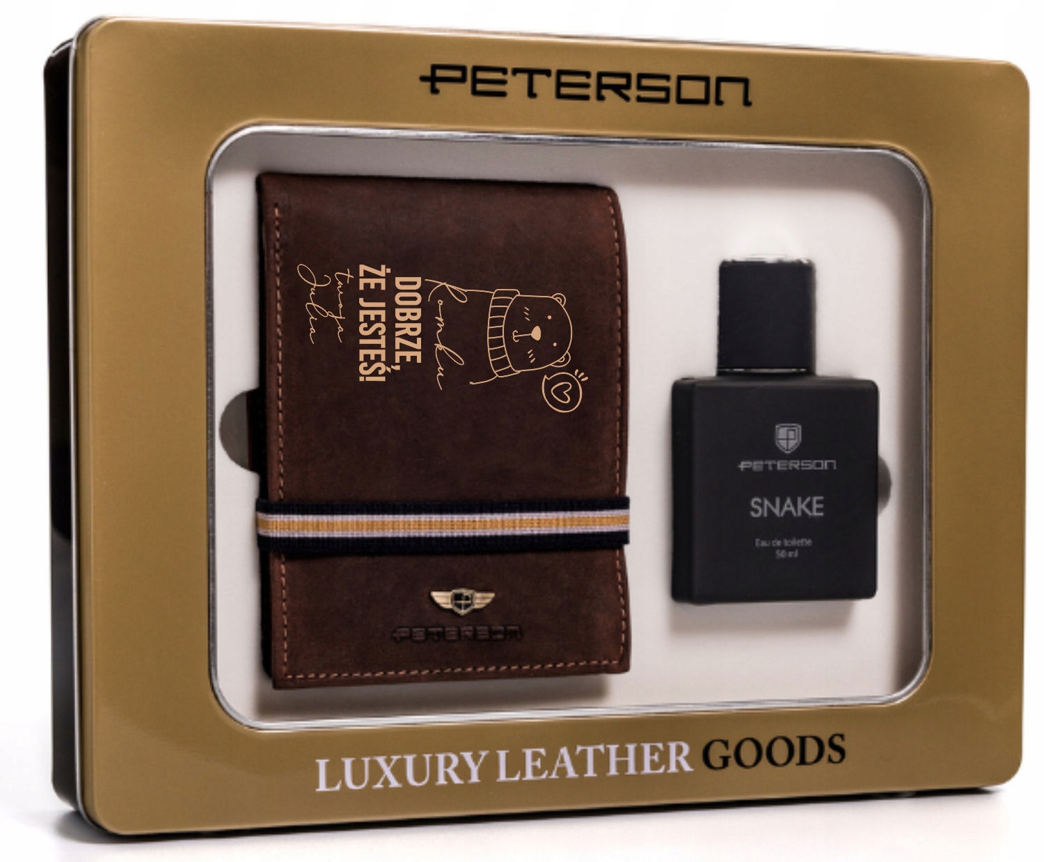 Portfel skórzany prezent na WALENTYNKI grawer TANI