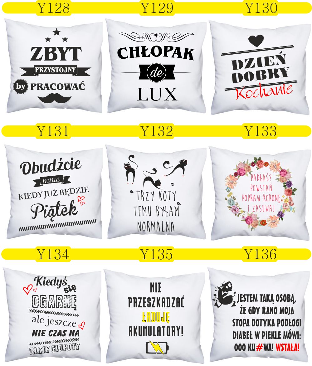 FOTO PODUSZKA nie pyta prezent dzien chłopaka