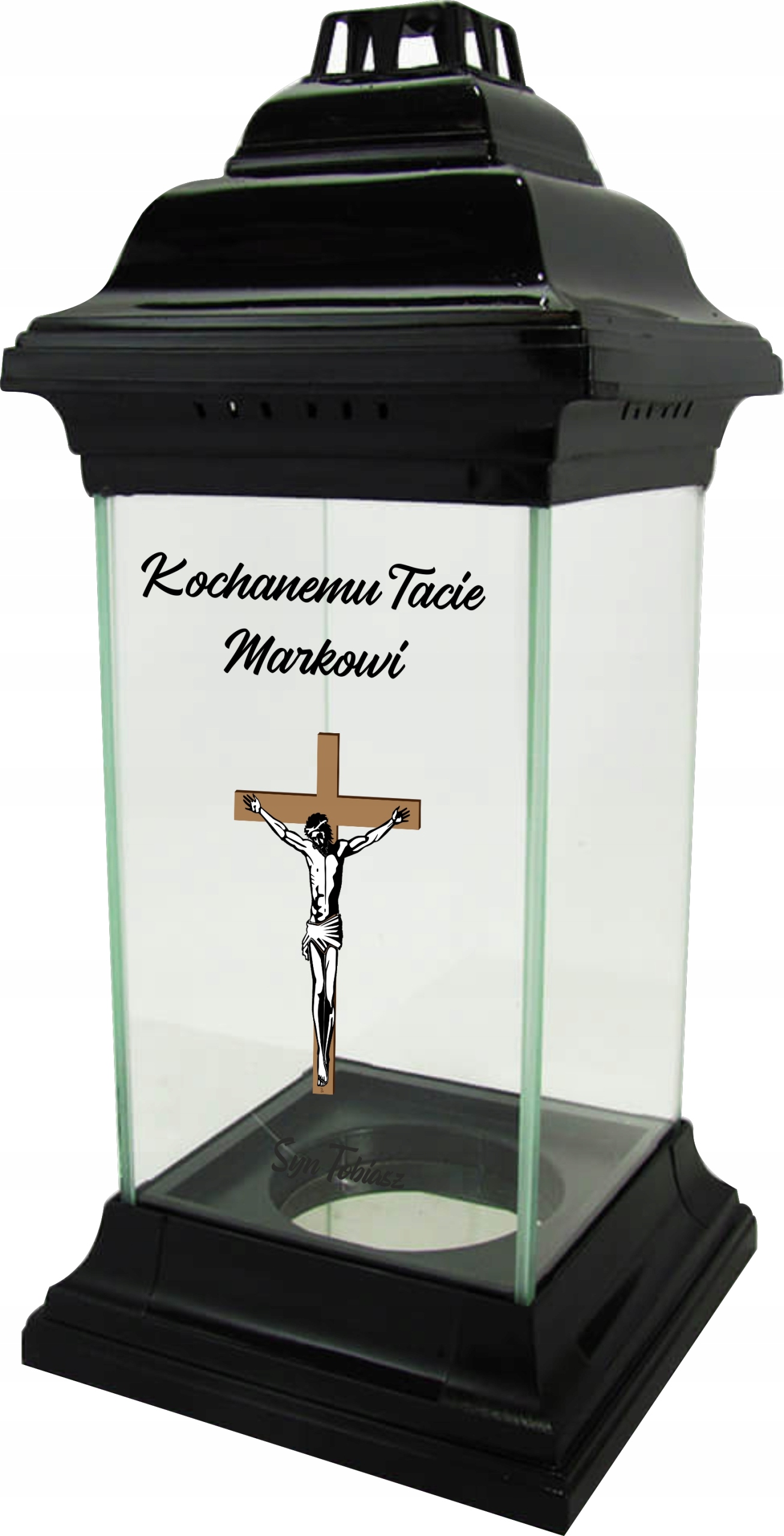 LAMPION ZNICZ KAPLICZKA z nadrukiem UV dla TATY