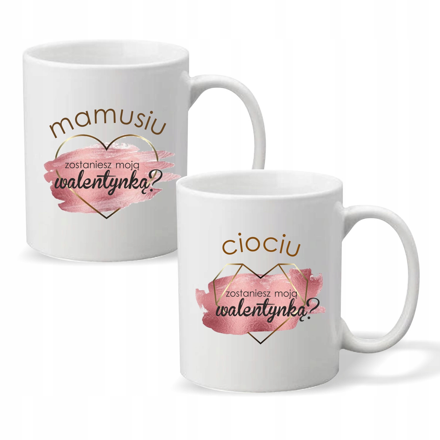Kubek z nadrukiem PREZENT dla MAMY WALENTYNKI