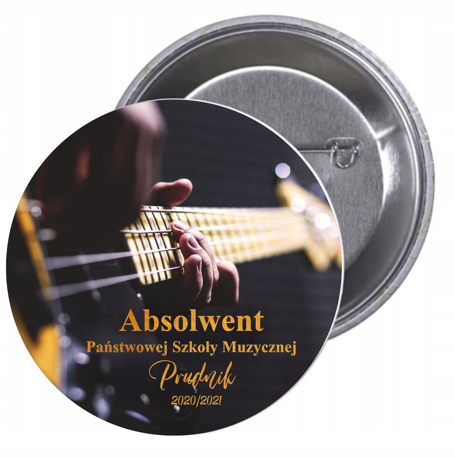 Przypinki buttony ABSOLWENT SZKOŁY MUZYCZNEJ tanio