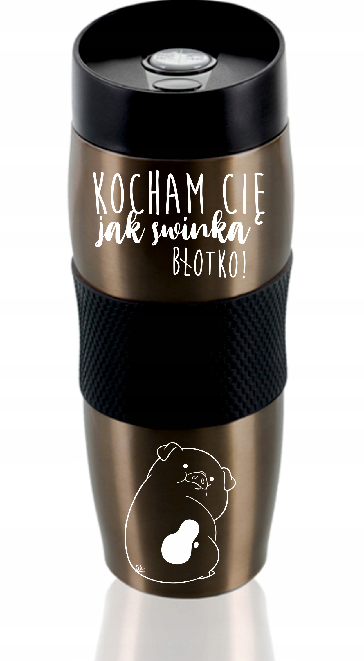 Kubek termiczny SUPER prezent na WALENTYNKI hit