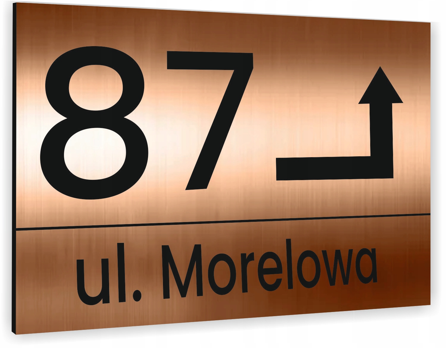 TABLICZKA 40x30 cm tablica adresowa NUMER DOMU strzałka