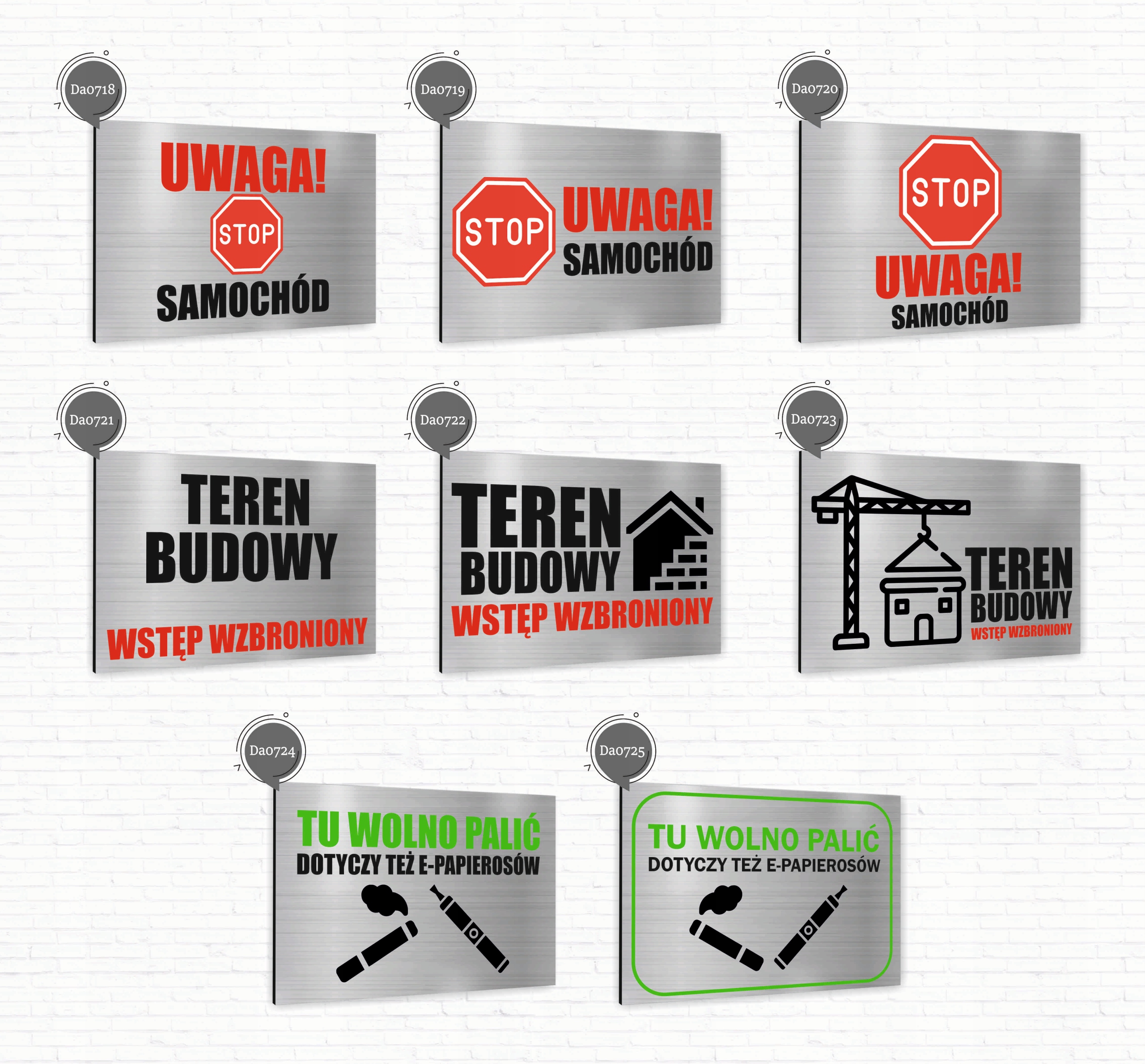 Tabliczka znak dibond nadruk UV 40x30 WARSZTAT TATY + TWÓJ NAPIS