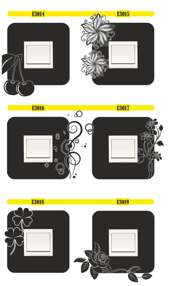 naklejki na włącznik NAKLEJKA POD KONTAKT ścienne