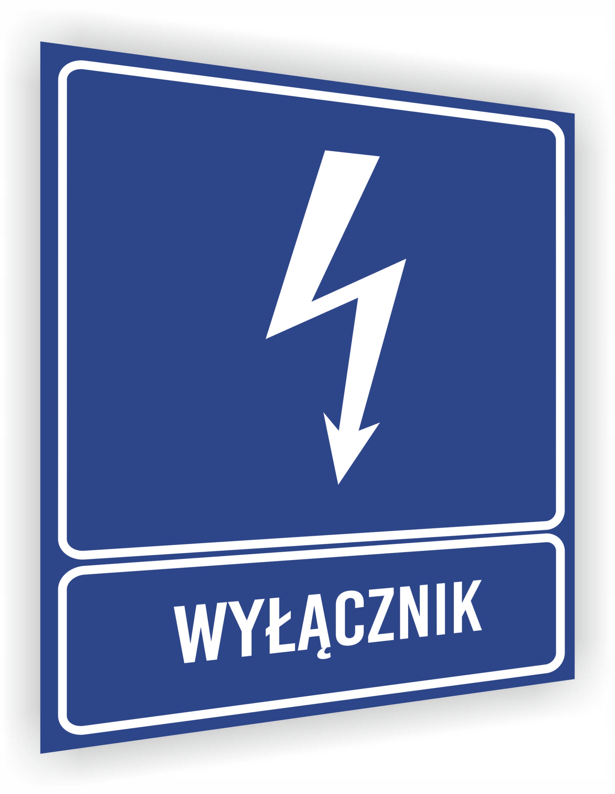 Tabliczka informacyjna Wyłącznik nadruk 20x15 cm dużo wzorów