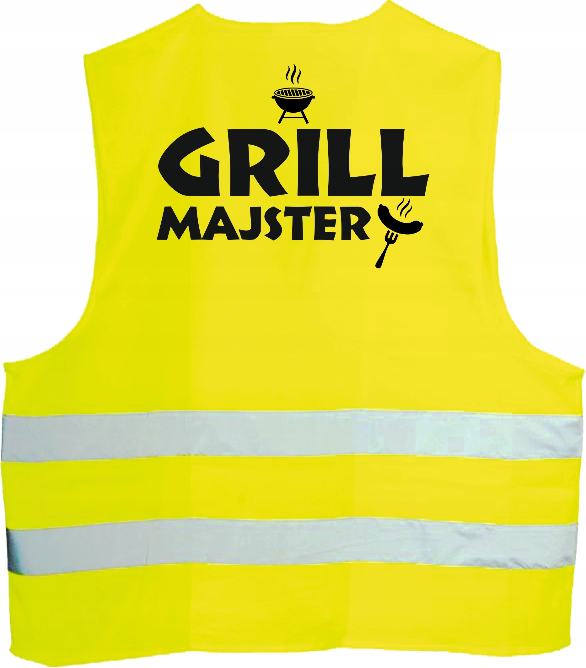 KAMIZELKA ODBLASKOWA z nadrukiem GRILL MAJSTER