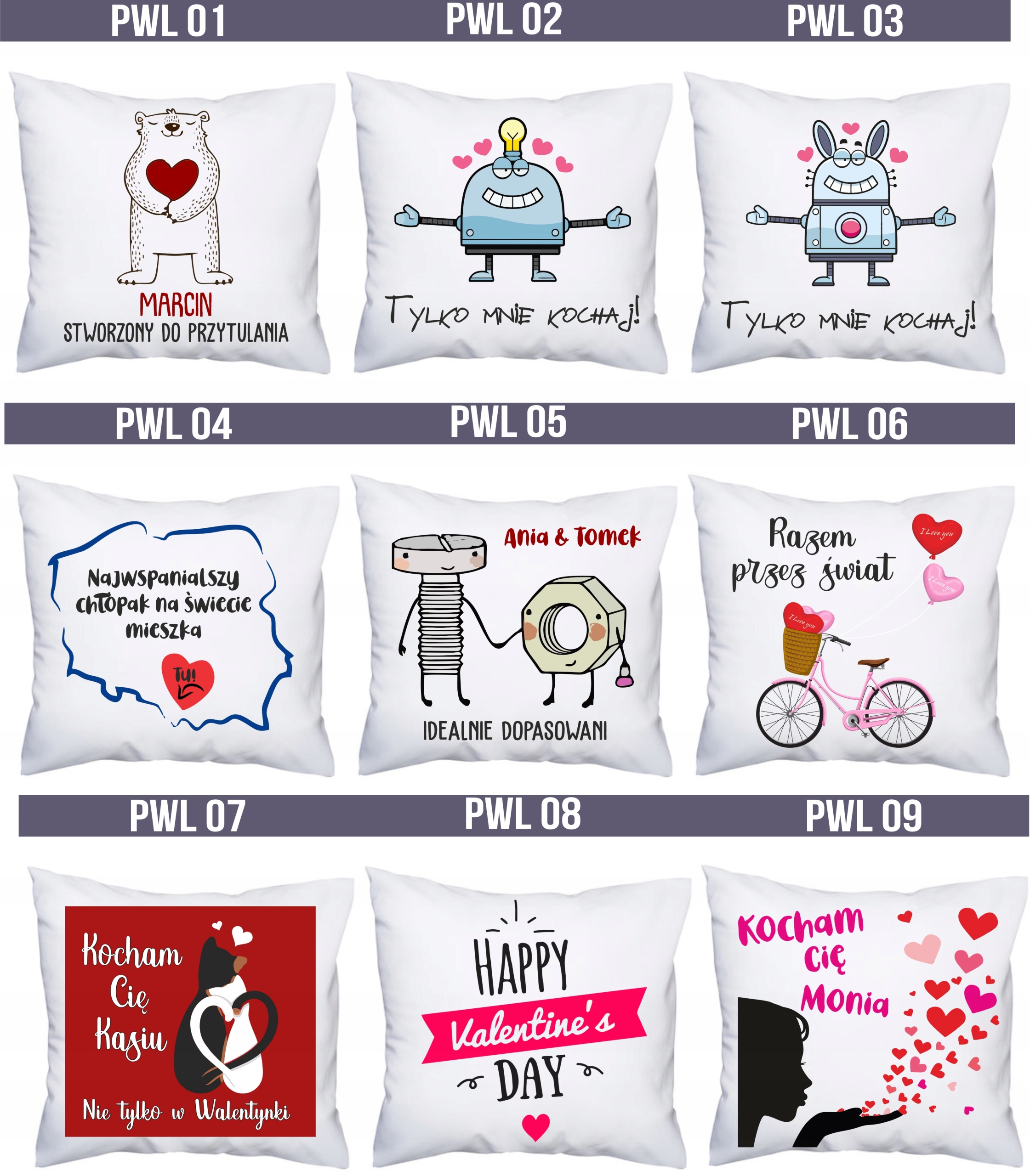 FOTO PODUSZKA WALENTYNKI 2019 dla ukochanego HIT