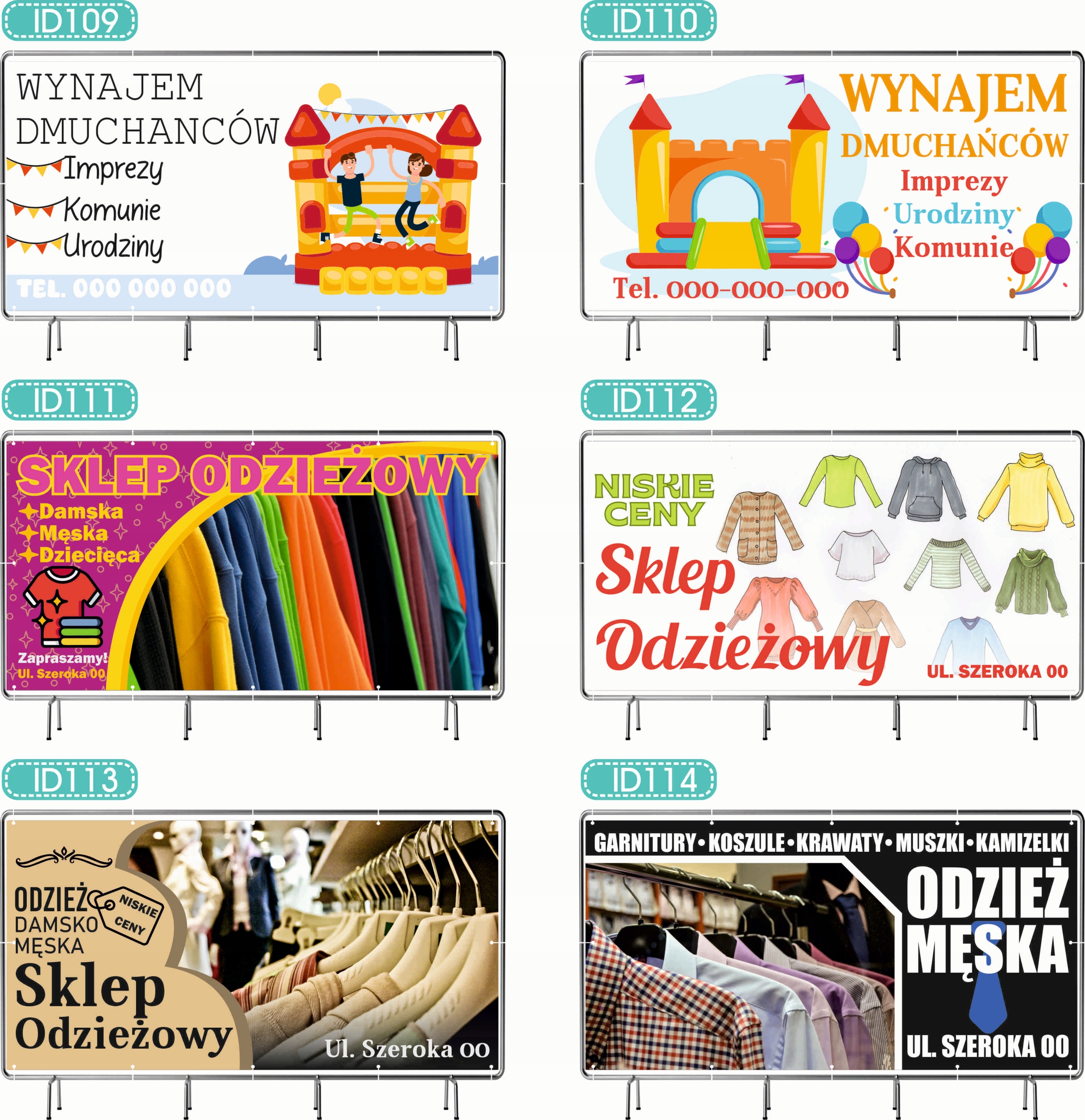 BANER REKLAMOWY 200x100cm projekt w cenie różne wzory WYROBY SWOJSKIE