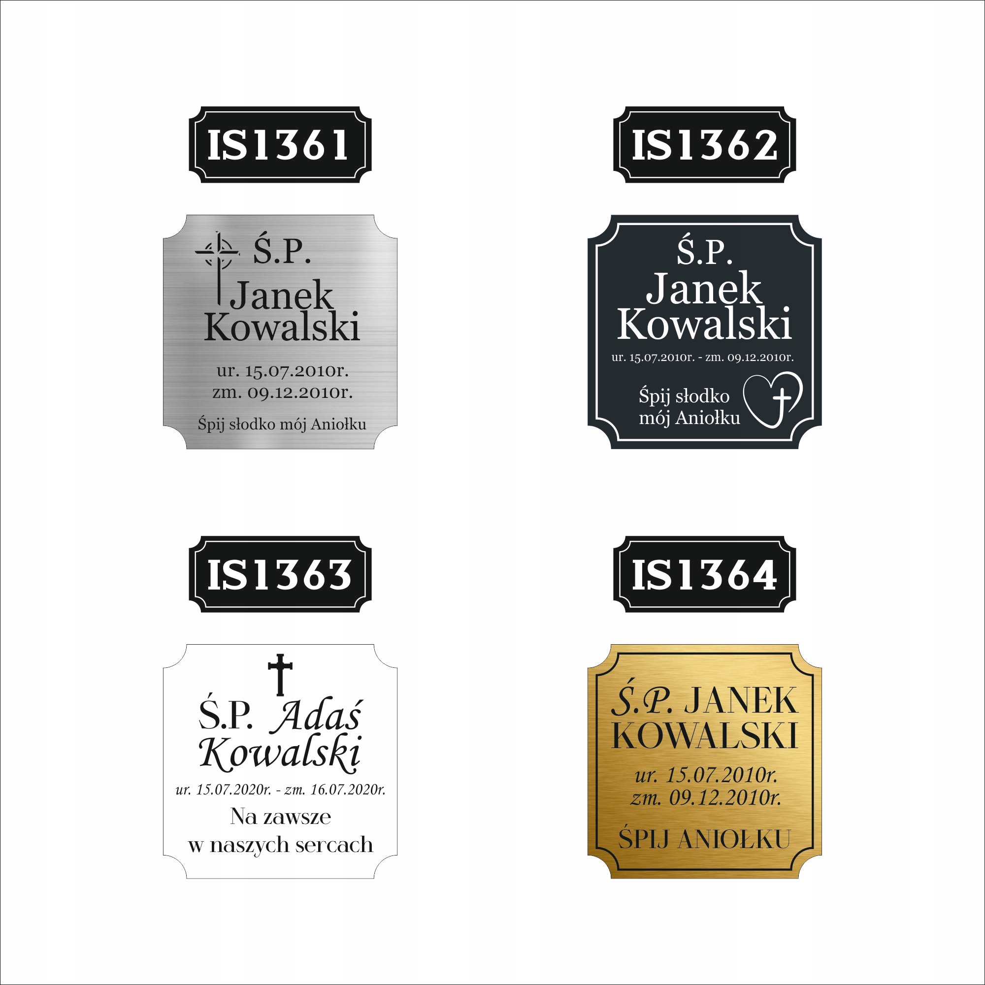 Tabliczka z GRAWEREM Tablica nagrobna nagrobkowa pamiątkowa 20 cm