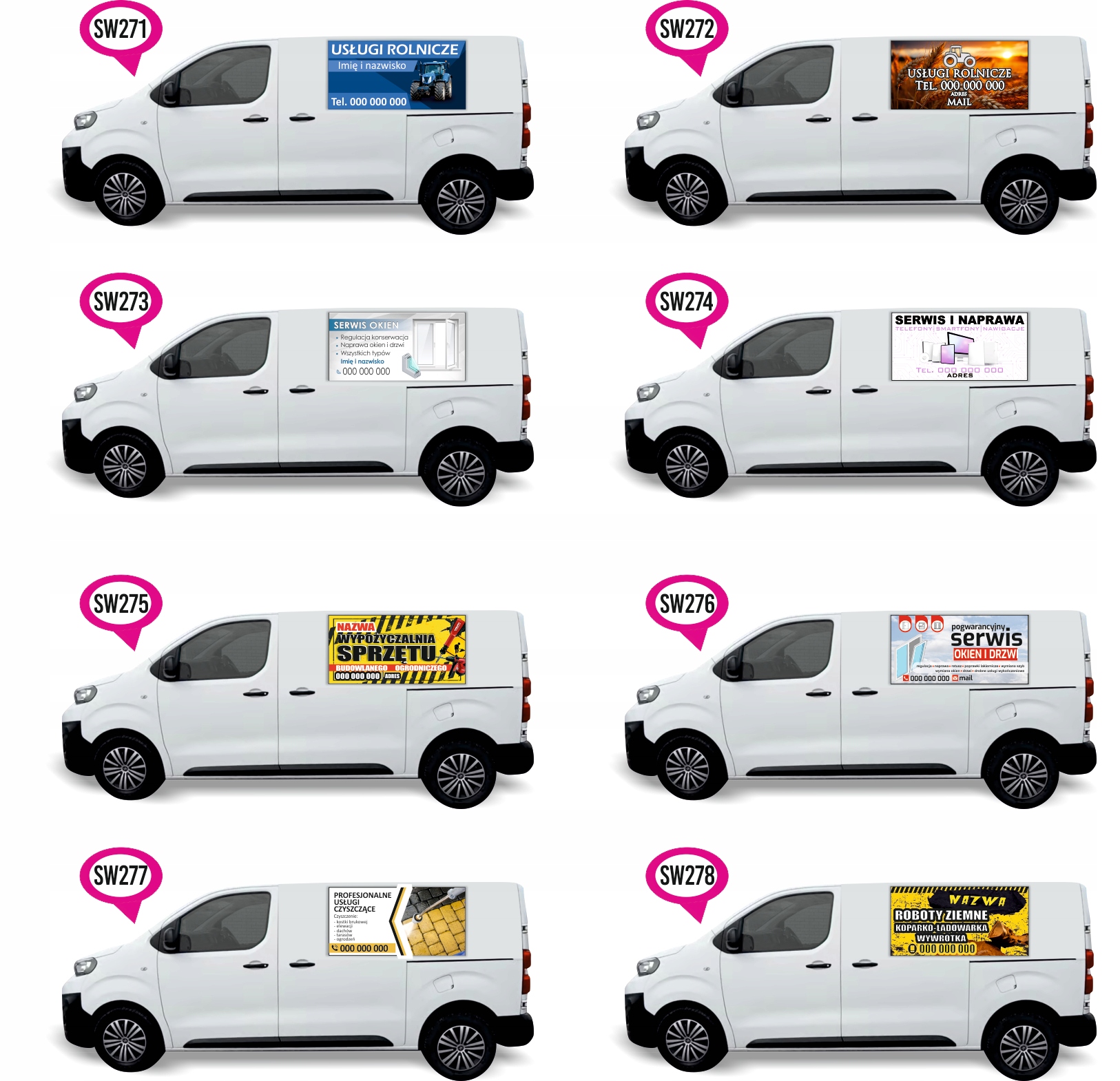 Naklejka Folia na samochód auto reklamowa SPAWANIE TIG MIG MAG