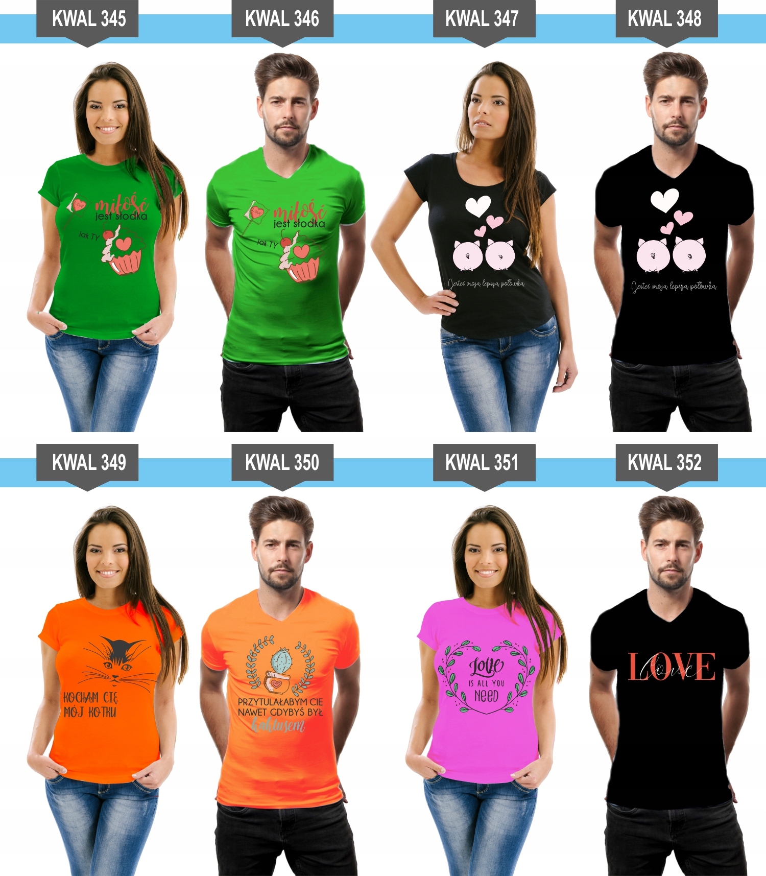 Koszulki z nadrukiem dla Par Prezent Mąż Żona